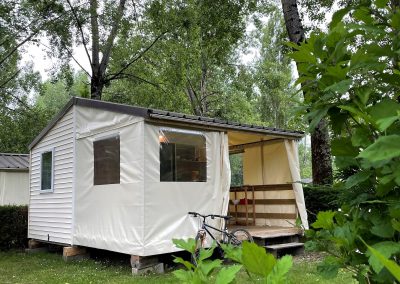 Tit'home Terrasse camping nature la comtesse  | Landes